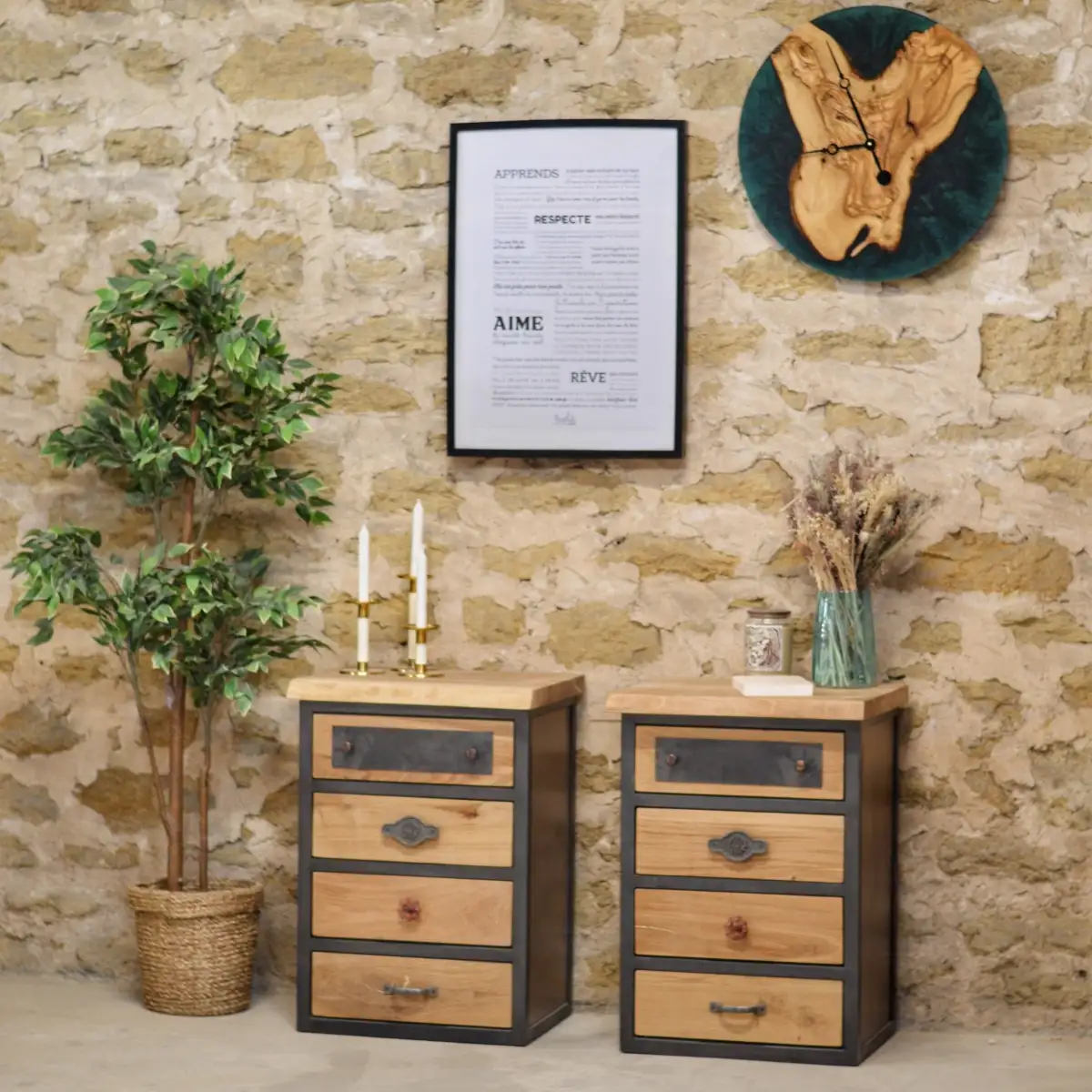Table de chevet Industrial