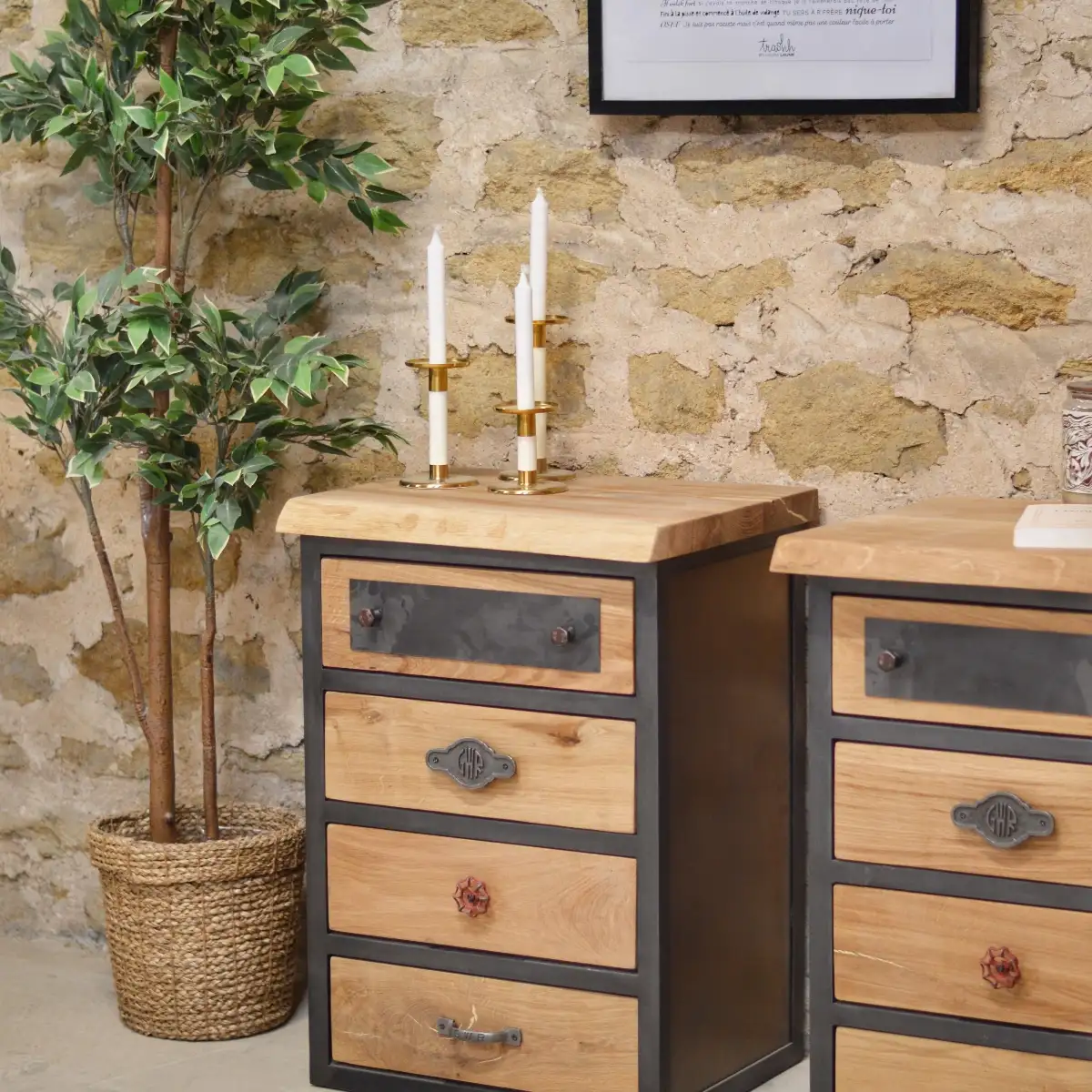 Table de chevet Industrial