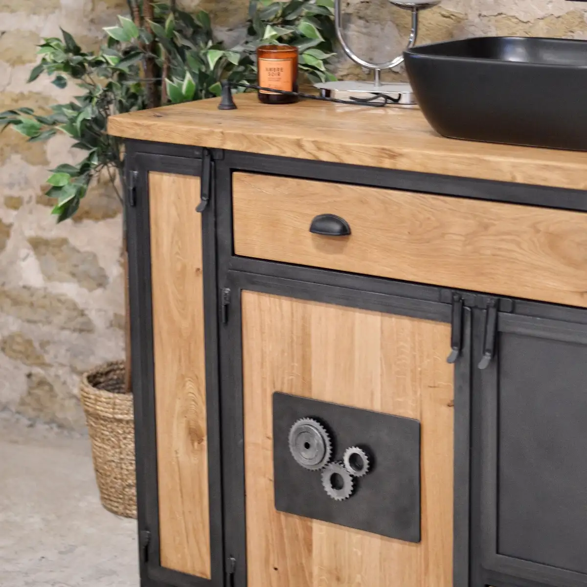 Meuble salle de bain Authentic Oak